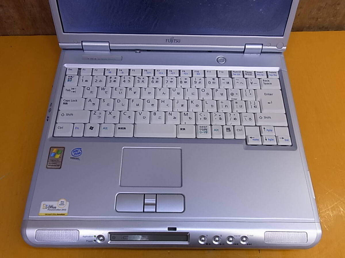 □Yg/862☆富士通 FUJITSU☆15型ノートパソコン☆FMV-BIBLO NB55G☆FMVNB55G☆Celeron 2.2GHz☆メモリ256MB☆HDD/OSなし☆ジャンクの画像4