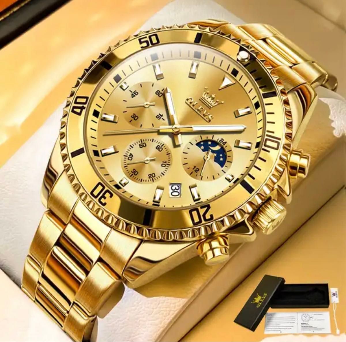 【日本未発売  アメリカ価格20,000円】OLEVS デイトナオマージュ クロノグラフ搭載 高級腕時計 ロレックスオマージュ