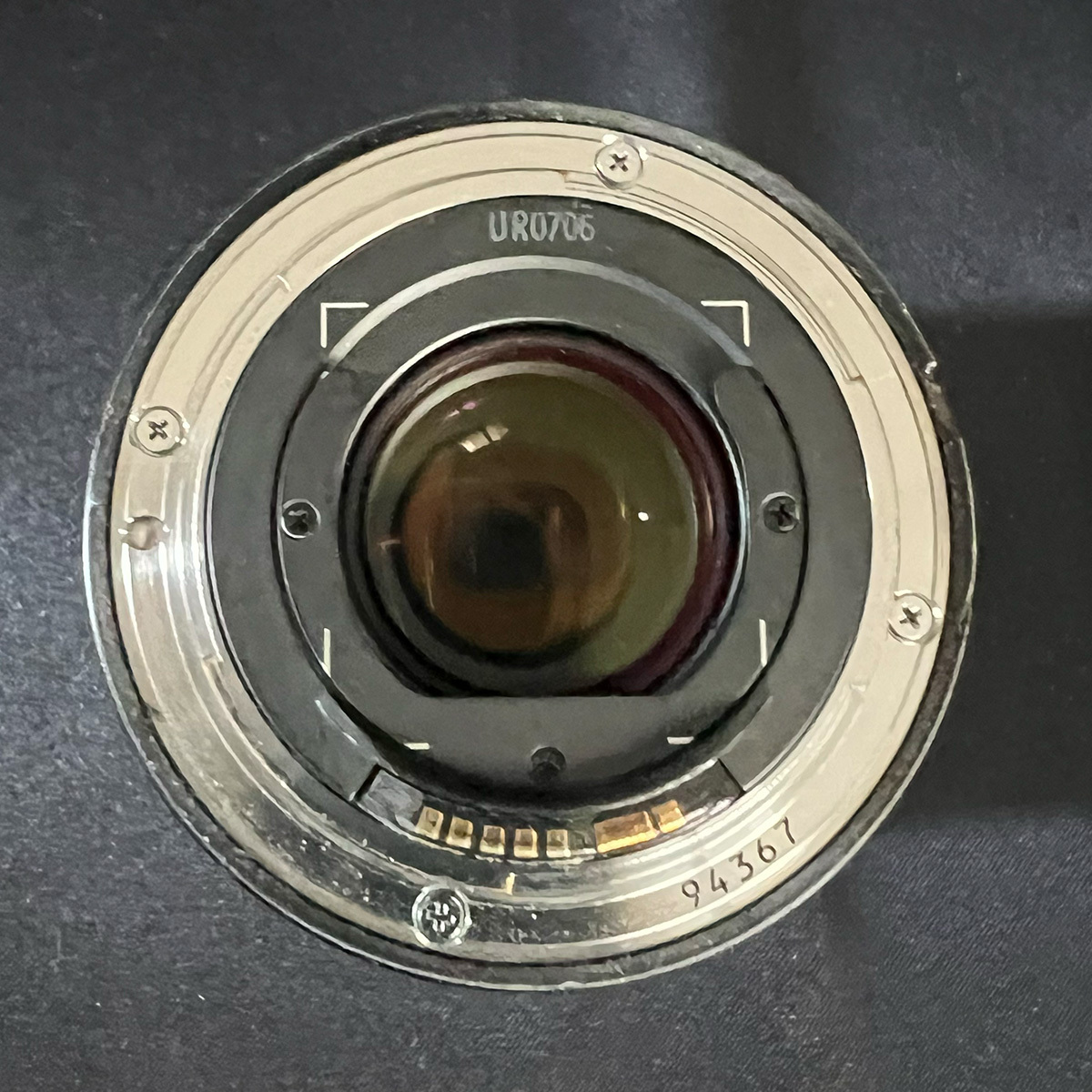 【見た目は悪いですが完動品】キヤノン Canon EF 16-35mm F2.8L USM フード・前後キャップ PRO1D プロテクター付きの画像3