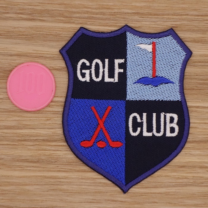 【Ｍサイズ】アイロンワッペン NO.2101 ＧＯＬＦ ＣＬＵＢ ゴルフ ゴルフクラブ アップリケ 【郵便定形】_Ｍサイズです。
