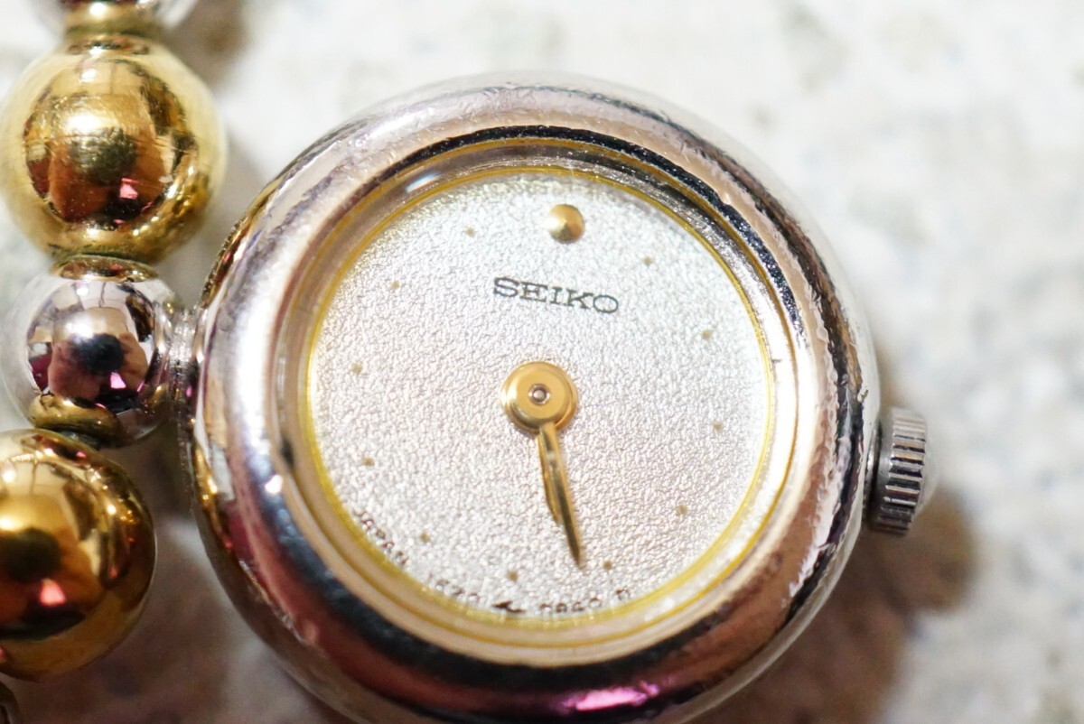 613 SEIKO/セイコー 時計 ペンダント ネックレス ヴィンテージ アクセサリー アンティーク 装飾品 不動品_画像3