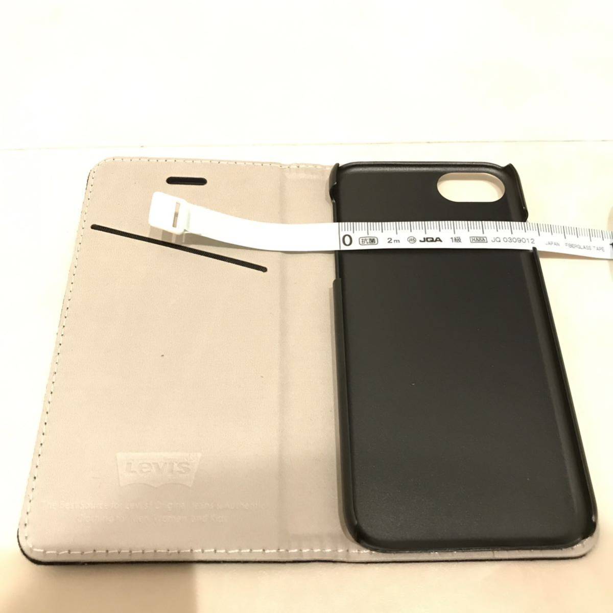 新品 未開封《LEVI'S ロゴプリント 手帳型 ケース》iPhone SE(第2)/8/7/6/6s☆リーバイス ジーンズ デニム☆スマホ カバー☆２つセット_画像8