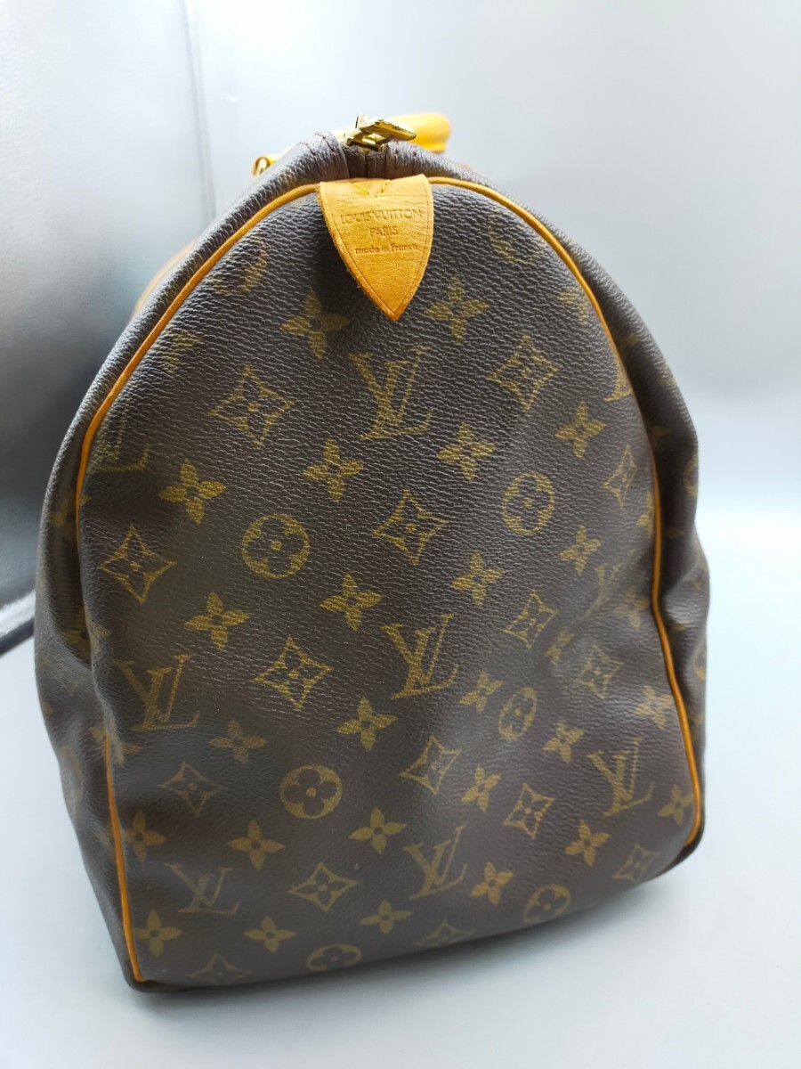 〇LOUIS VUITTON キーポル モノグラム ボストンバッグ ブラウン ルイヴィトンの画像3