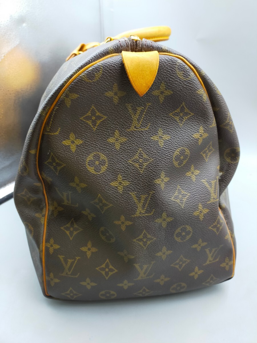 〇LOUIS VUITTON キーポル モノグラム ボストンバッグ ブラウン ルイヴィトンの画像4