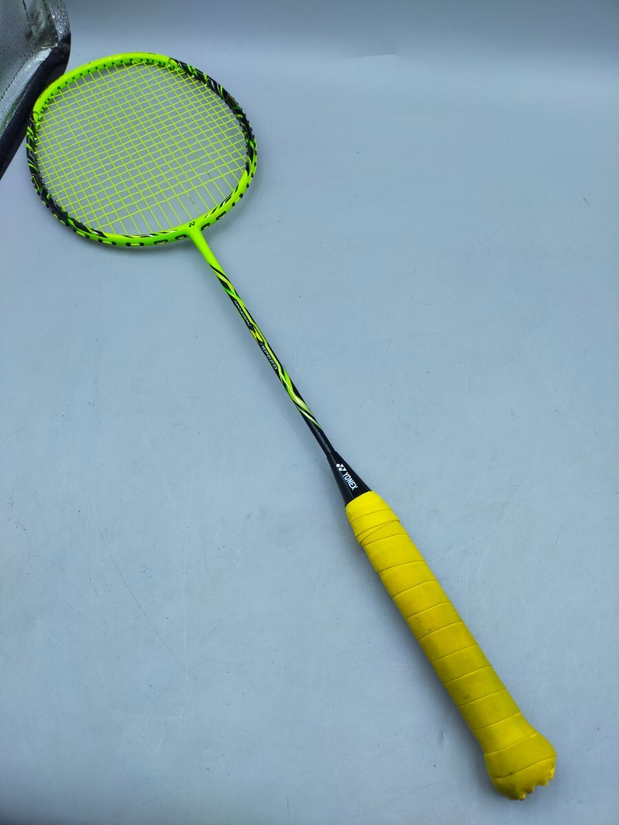 ●YONEX NANORAY Z-SPEED ライムイエロー バドミントンラケット ヨネックス ナノレイ ジースピード _画像1