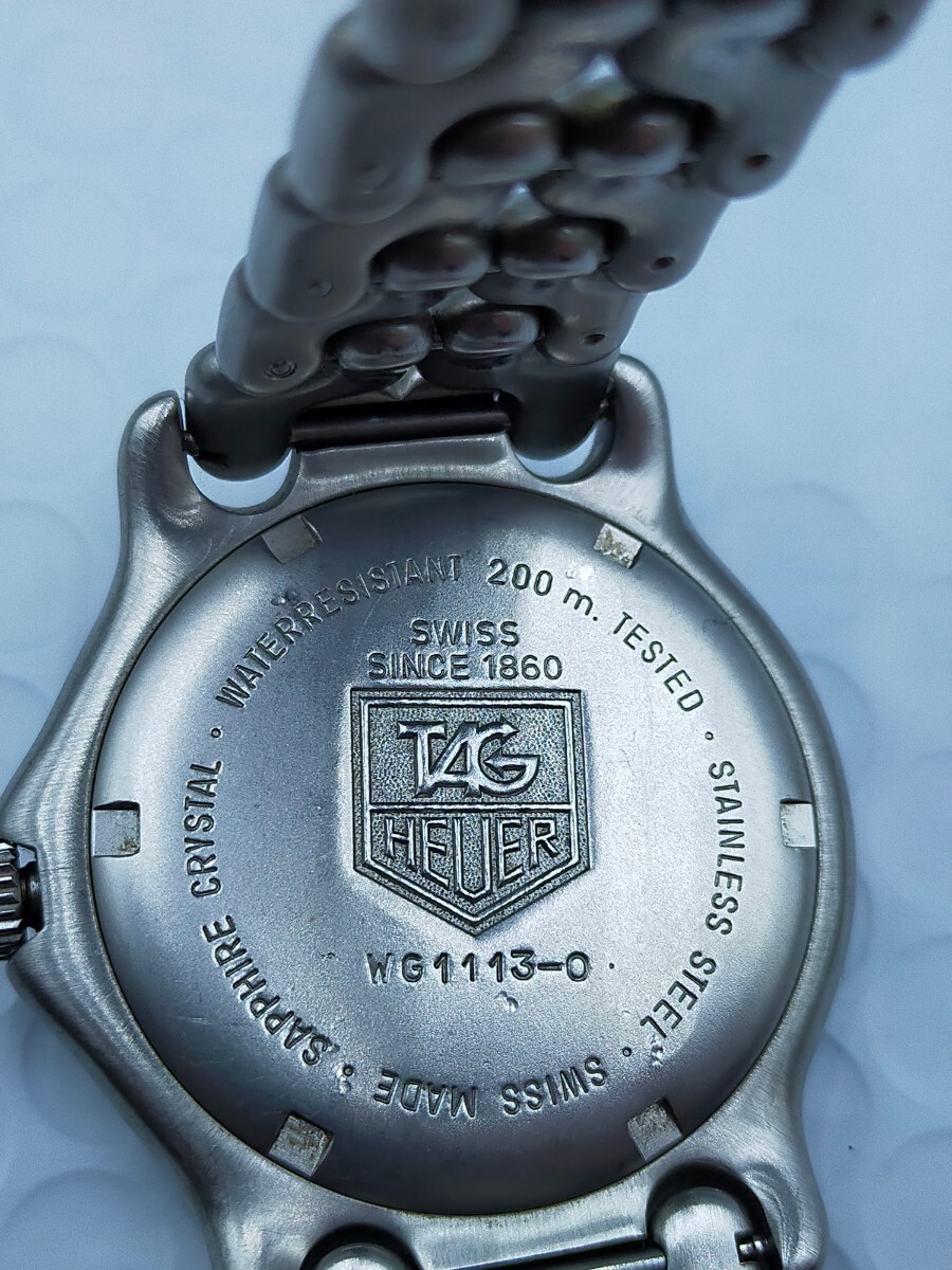 〇TAG HEUER Professional 200M タグ・ホイヤー クォーツ腕時計 プロフェッショナル シルバー グレー文字盤 WG1113_画像2