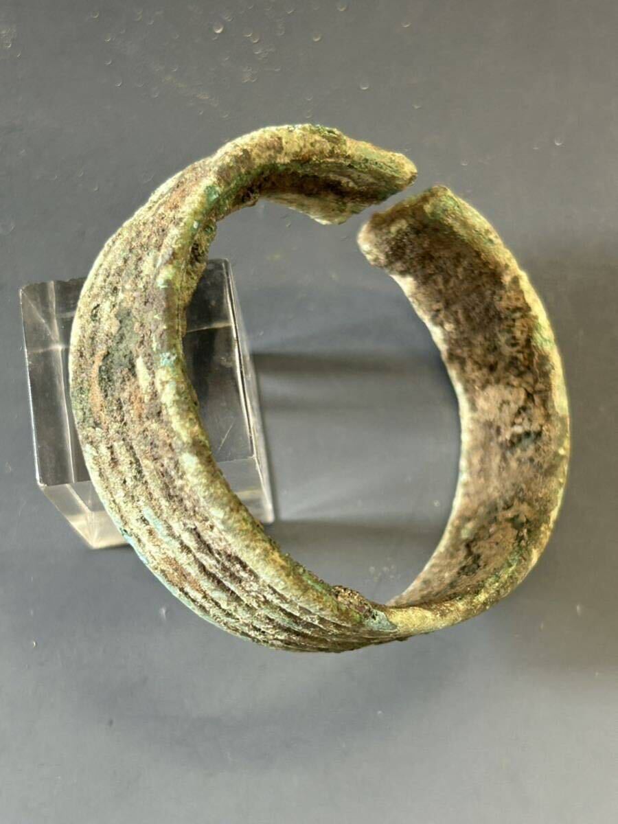 発掘品 銅器 バンチェン 紀元前 腕輪の画像7