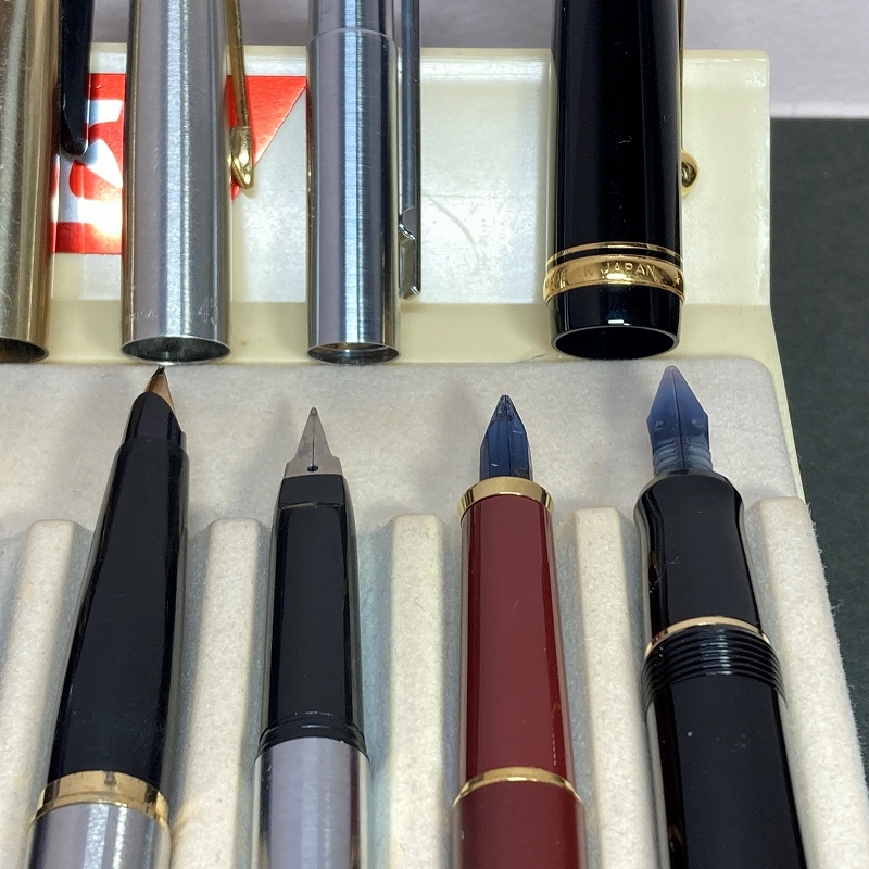 送料無料☆1円～ジャンク☆ヴィンテージ レトロ 万年筆 まとめ セルロイド 18K 14K/PILOT PLATINUM LAMY Pelikan ステーショナリー★4Penの画像8