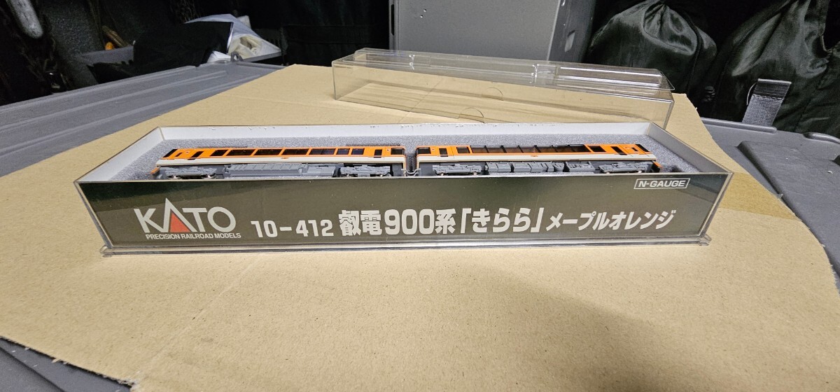 鉄道模型 Nゲージ KATO　叡電900系　きらら　10-412 メープルオレンジ　現状品　(016)_画像2