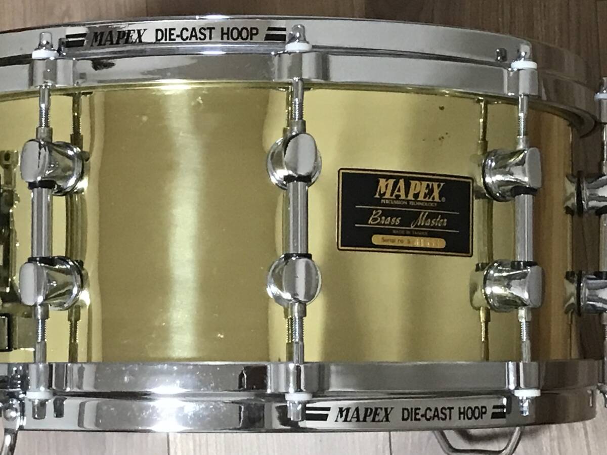 MAPEX BRASS MASTER スネアドラム 14x6.5インチ_画像5