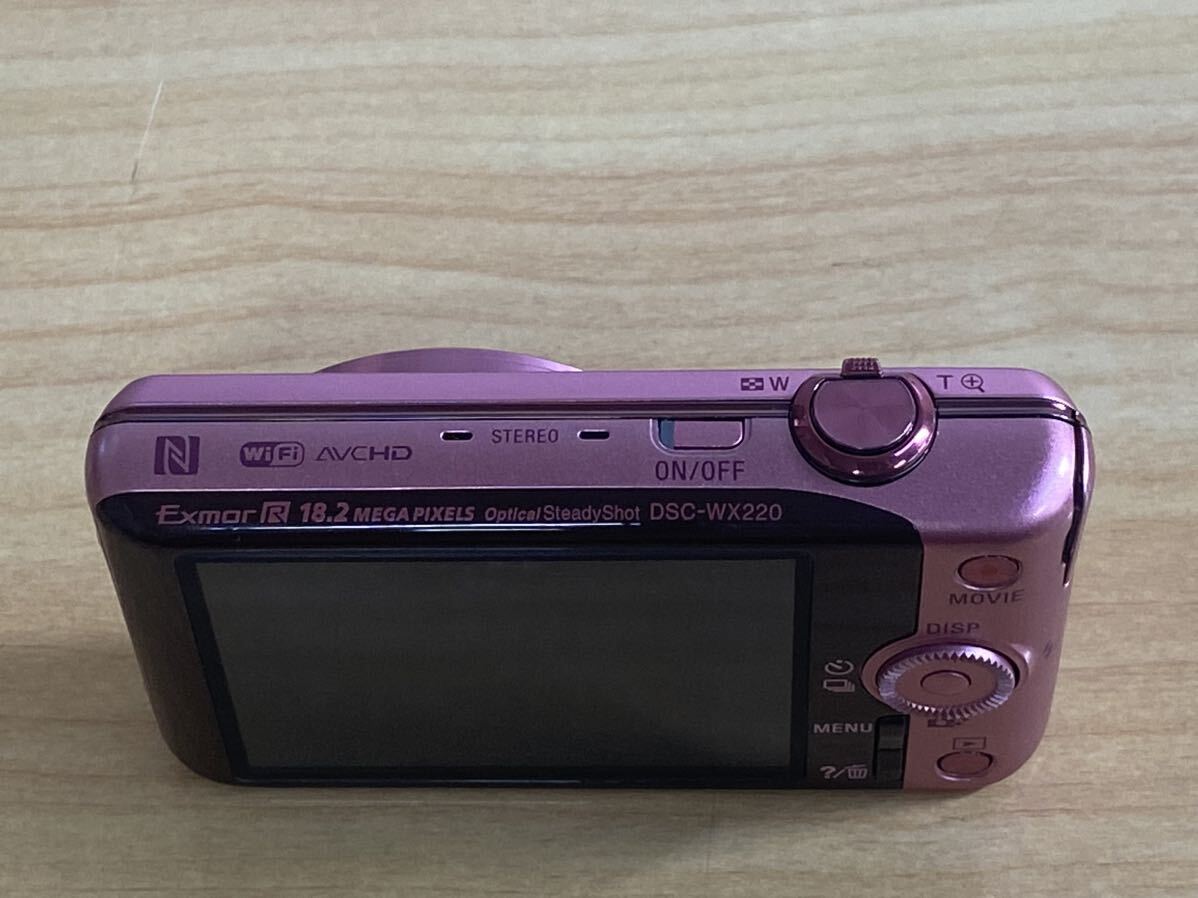 ● デジタルカメラ　SONY ソニー　Cyber-shot サイバーショット DSC-WX220 ピンク　バッテリーのみ付属　動作確認済み_画像3