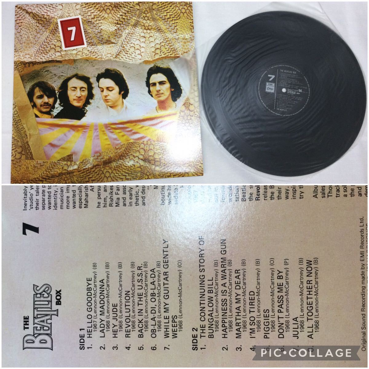 ※【THE BEATLES BOX/ザ・ビートルズボックス】EAS-77011〜18 レコード8枚組 124曲 アンティーク 中古 現状品 動作未確認 コレクション の画像8