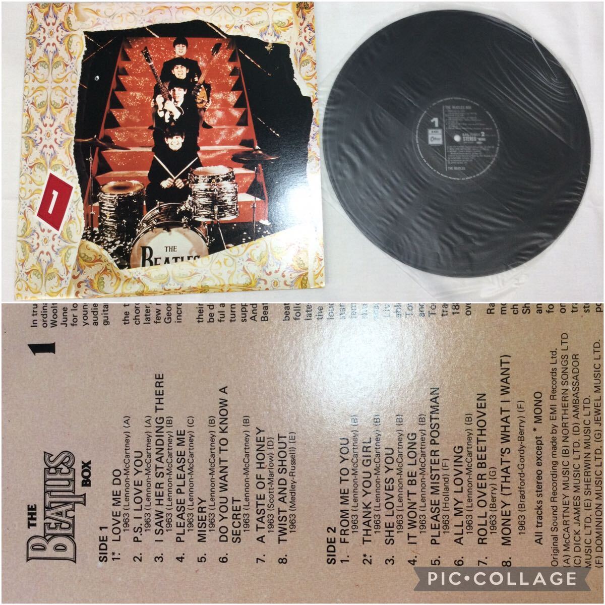 ※【THE BEATLES BOX/ザ・ビートルズボックス】EAS-77011〜18 レコード8枚組 124曲 アンティーク 中古 現状品 動作未確認 コレクション の画像2