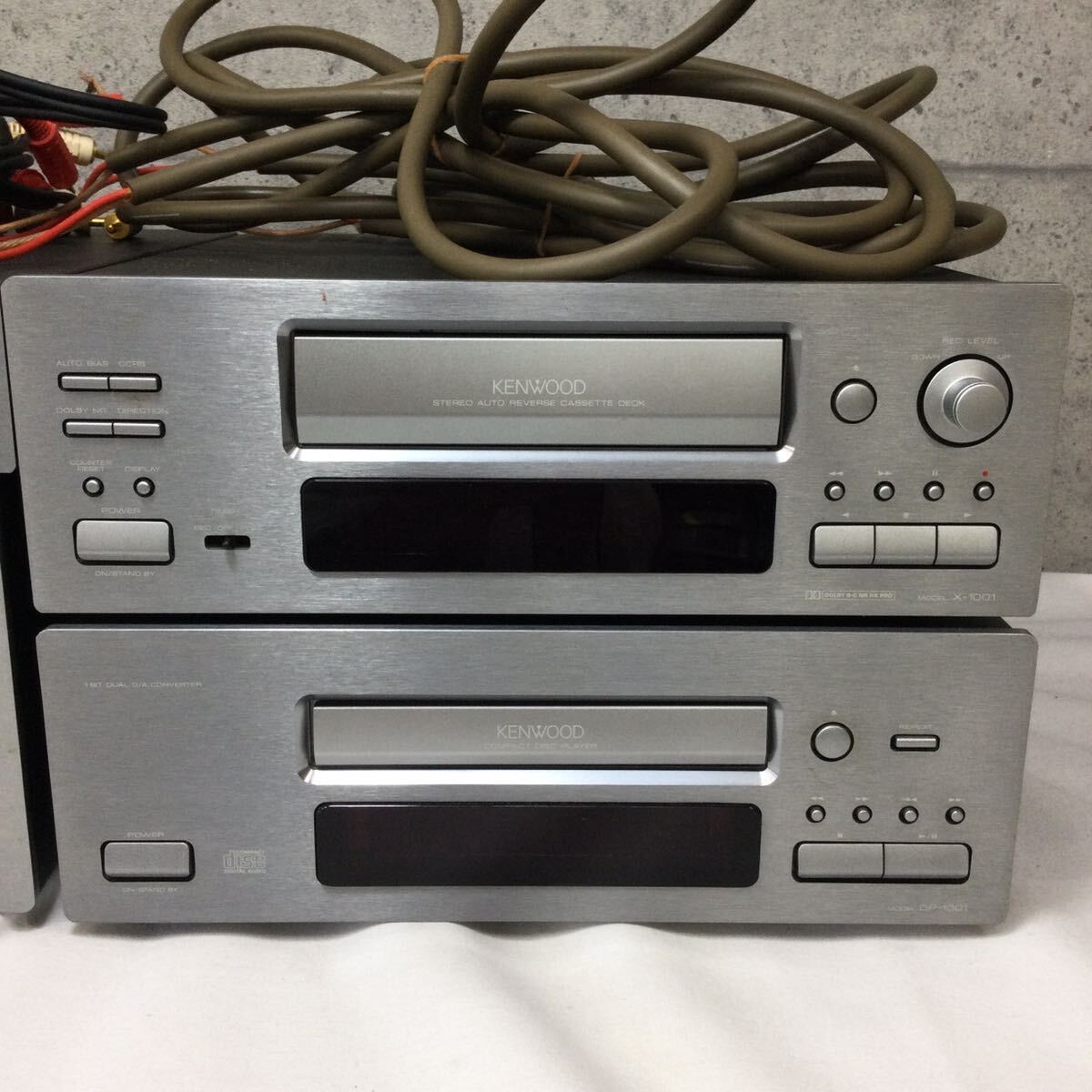 ◎【KENWOOD/ケンウッド】コンポまとめ システムコンポ シンセサイザーチューナー T-1001 ステレオカセットデッキ X-1001 A-1001 DP-1001 _画像3