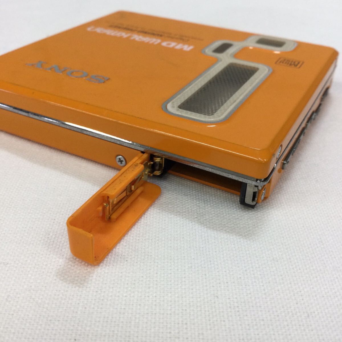 &[SONY/ Sony ]MD Walkman MZ-E77 портативный Mini диск плеер orange RM-MC11EL работоспособность не проверялась электризация не проверка текущее состояние товар 
