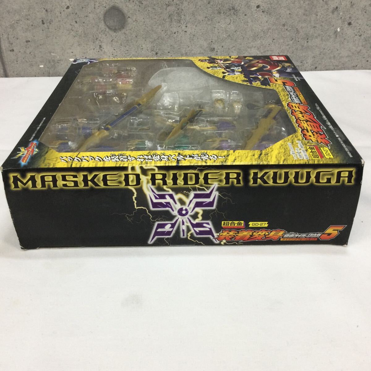 ◎【BANDAI/バンダイ】仮面ライダークウガ5 ライジングフォームセット 装着変身 超合金 フィギュア GD-27 ホビー 当時物 ほぼ未開封 現状品_画像4