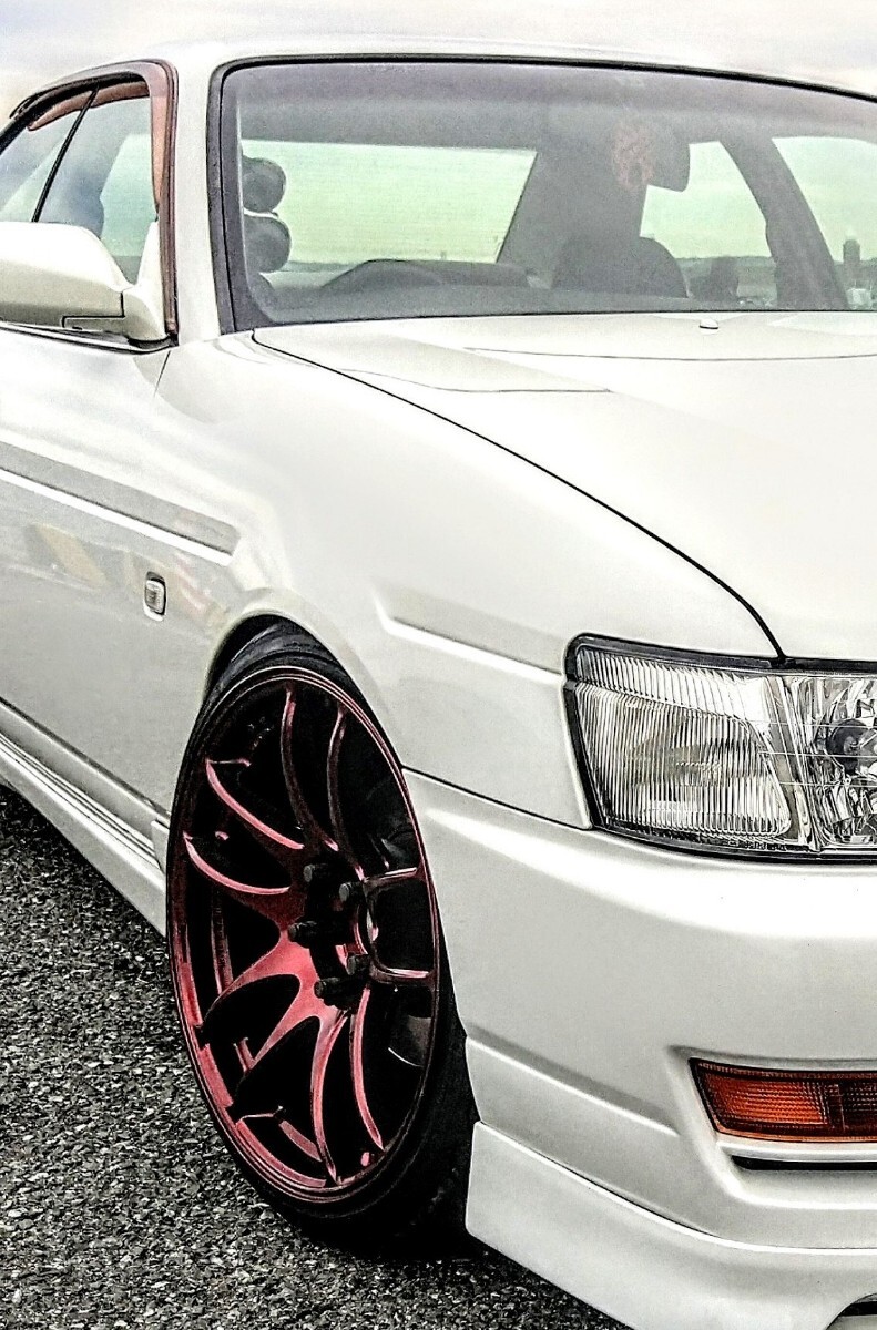 最終出品【2本のみ】ワーク 18インチ ホイール WORK エモーション CR 極 18×9.5J PCD114.3 +20 GTレッド 赤系 キャンディ ドリケツ JDM _F装着参考例