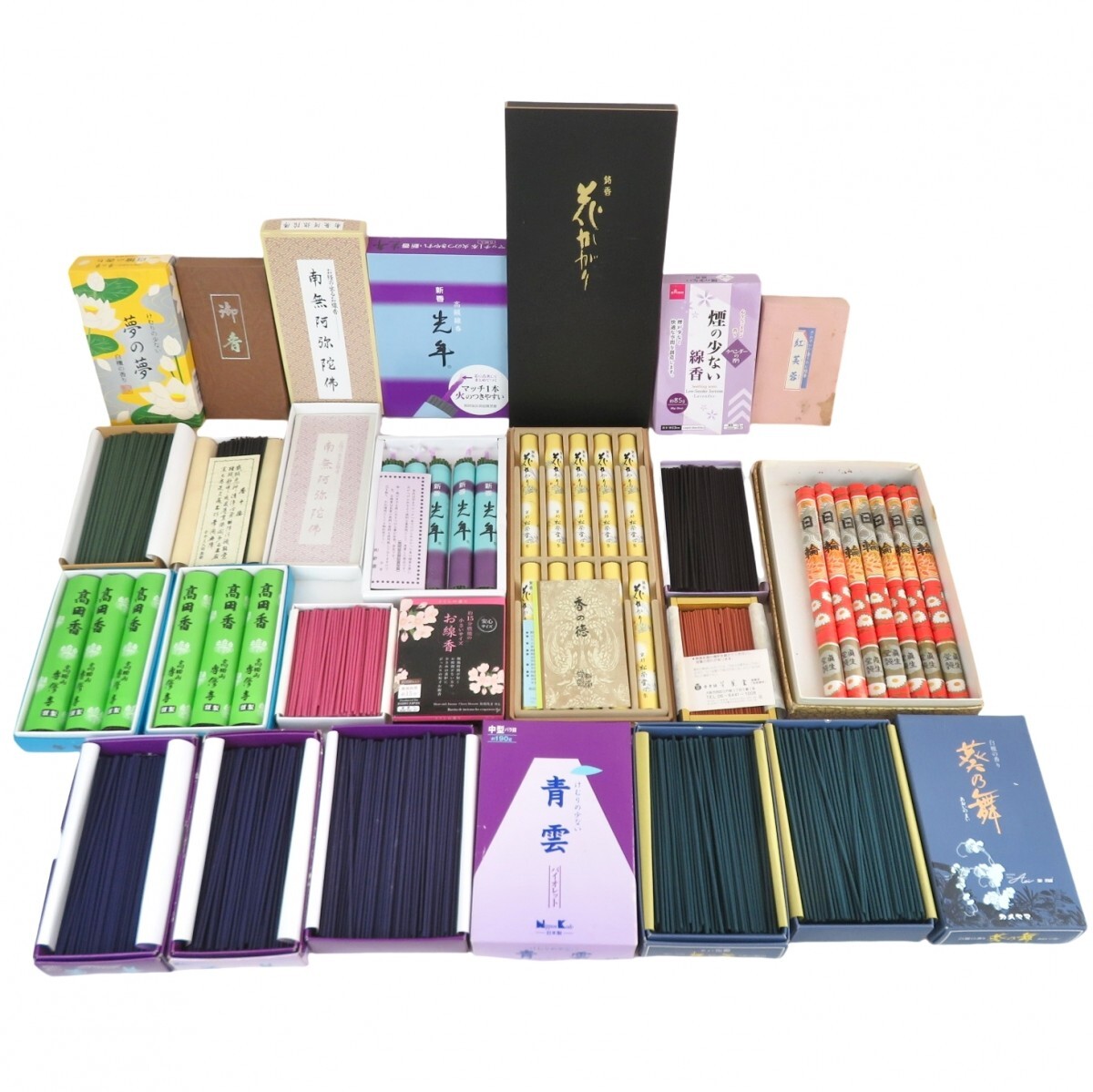  unused equipped summarize 17 point incense stick pine .. flower ... Japan .. south less .... dream. dream blue . turtle yama.. Mai new . light year . raw . day wheel ...0518-053