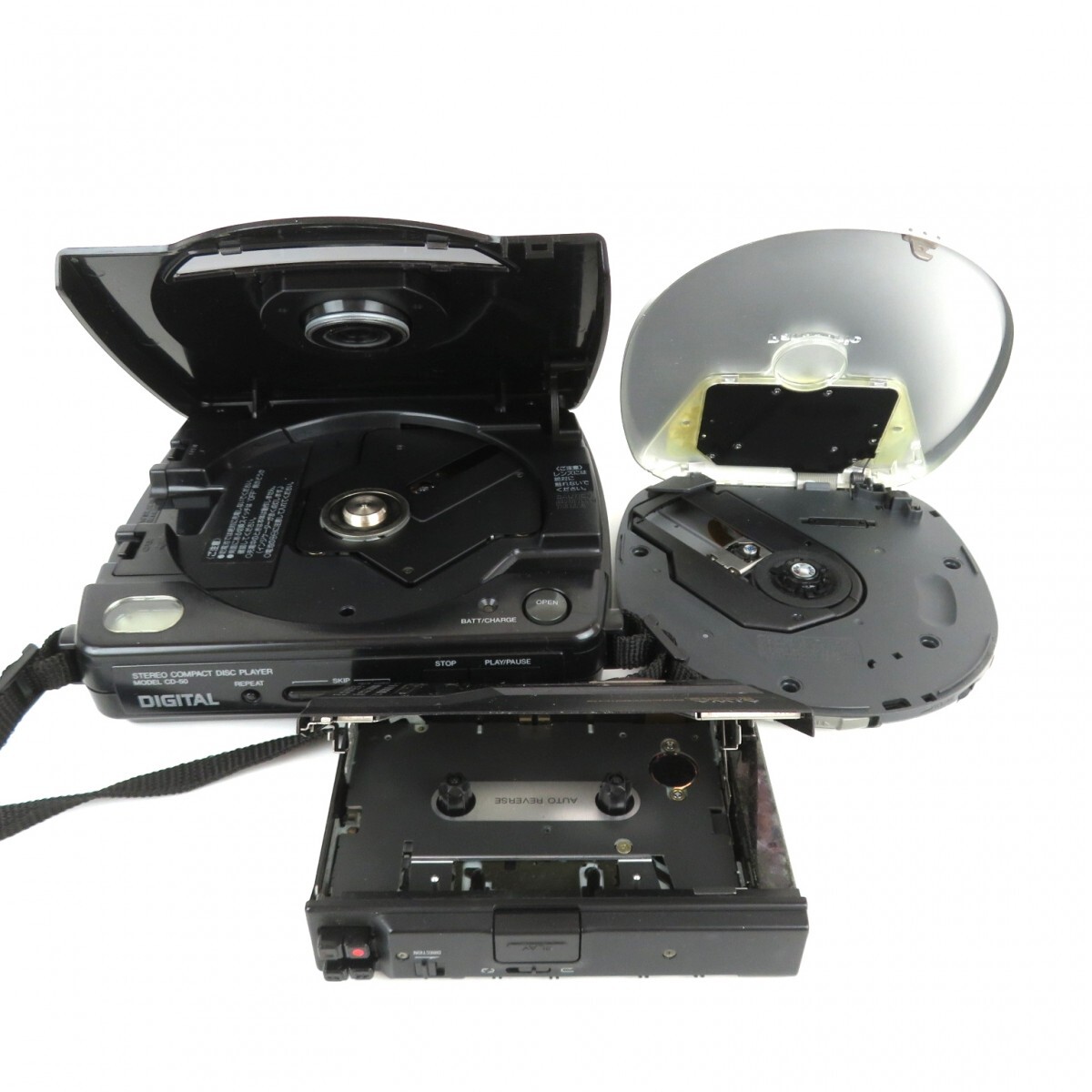 まとめ 3点 パナソニック ポータブルCDプレーヤー SL-CT570 CROWN ディスクプレーヤー CD-50 AIWA カセットレコーダー HS-J50 0510-044の画像6