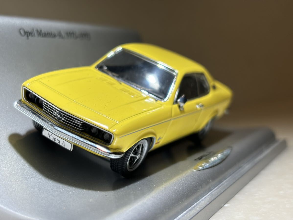 希少モデル 1/43 オペル純正ミニカー 「オペル マンタ-A」 1970-1975 イエロー_画像1