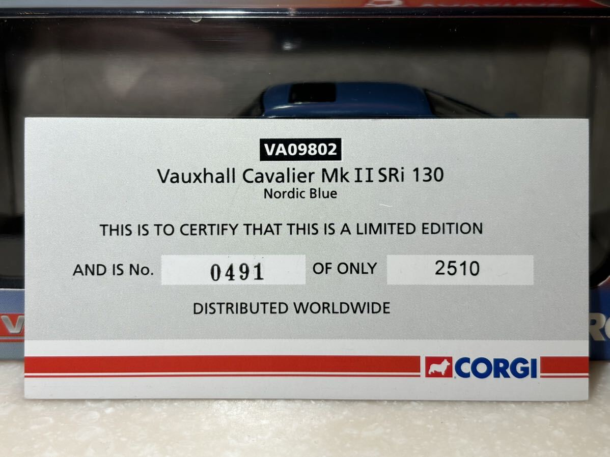 1/43ヴォクスホールオフィシャル「ヴォクスホール キャバリエ マークⅡ SRi 130」 ブルー コーギー(ヴァンガード)製リミテッドエディション_画像10