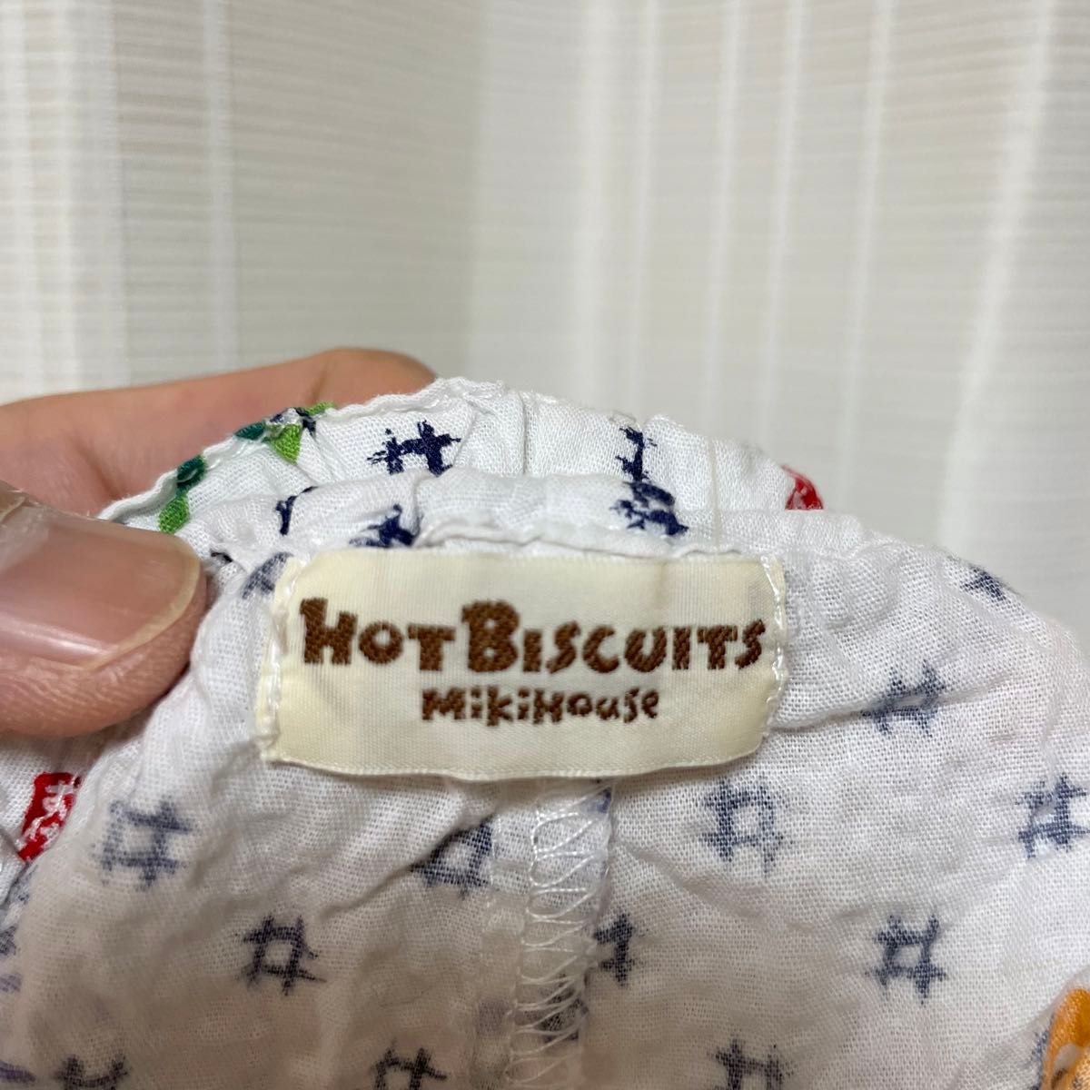 mikihouse hot biscuits 甚平 半袖 半ズボン 白 ホワイト 男の子