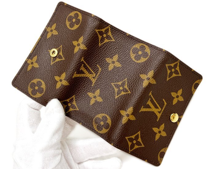 美品 LOUIS VUITTON ルイ・ヴィトン M62630 ミュルティクレ6 6連 キーケース 鍵入れ モノグラム ブラウン系 ゴールド金具 保存袋有_画像5