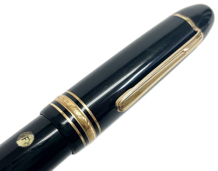 MONTBLANC モンブラン マイスターシュテック No.149 4810 万年筆 ペン先14K 14C 585 中白 F 細字 ヴィンテージ 純正インク吸入・筆記確認済_画像6