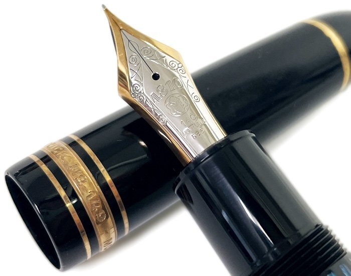 MONTBLANC モンブラン マイスターシュテック No.149 4810 万年筆 ペン先14K 14C 585 中白 F 細字 ヴィンテージ 純正インク吸入・筆記確認済_画像1