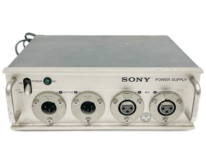 SONY ソニー AC-148F ACパワーサプライ マイク用 ファンタム電源 2チャンネル外部電源供給方式 XLRメス-フォンケーブル付 通電確認済_画像2