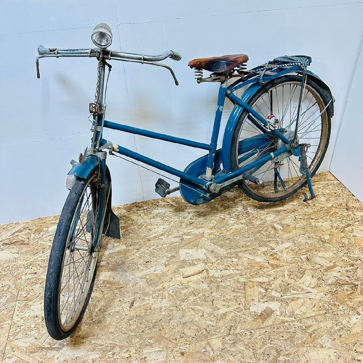 宮田 ミヤタ MIYATA WORKS 自転車 昭和レトロ 運搬車 革サドル 26インチ　050906/SL2/350_画像1