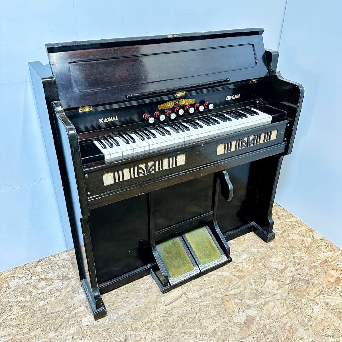 KAWAI オルガン KK 61鍵盤 昭和レトロ 足踏みオルガン 051402 KAWAI オルガン KK 61鍵盤 昭和レトロ 足踏みオルガン 051402