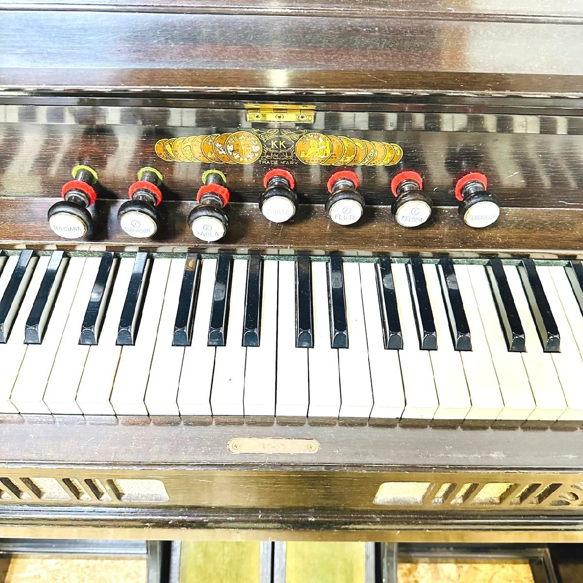 KAWAI オルガン KK 61鍵盤 昭和レトロ 足踏みオルガン 051402 KAWAI オルガン KK 61鍵盤 昭和レトロ 足踏みオルガン 051402