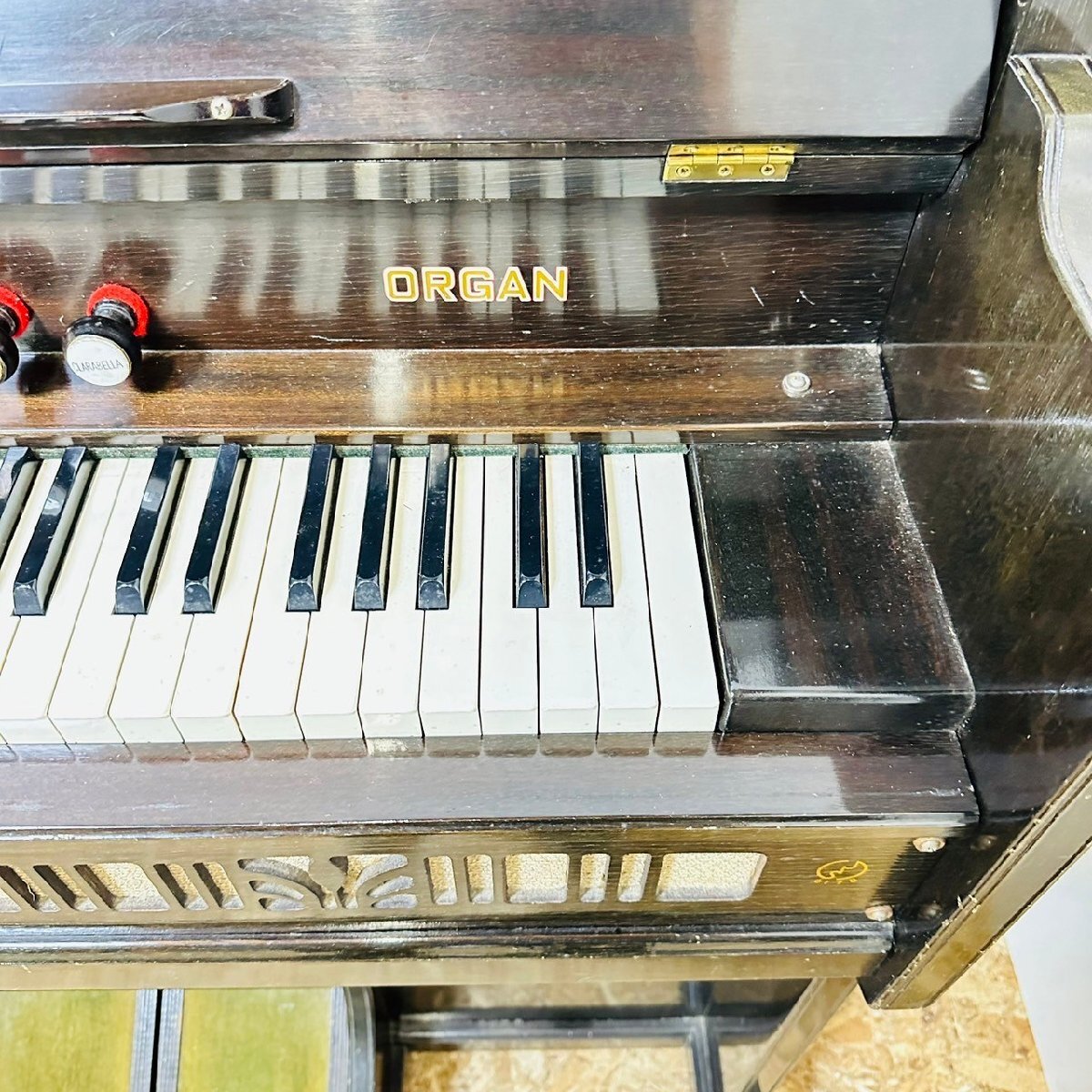 KAWAI オルガン KK 61鍵盤 昭和レトロ 足踏みオルガン 051402 KAWAI オルガン KK 61鍵盤 昭和レトロ 足踏みオルガン 051402
