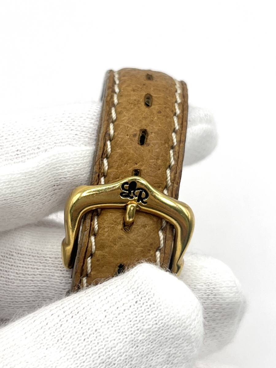 [ rare /Lucien Rochat/ ultimate beautiful goods /1 jpy ~] Lucien ro shut wristwatch silver made moon phase hand winding SV925 1110204 original belt 