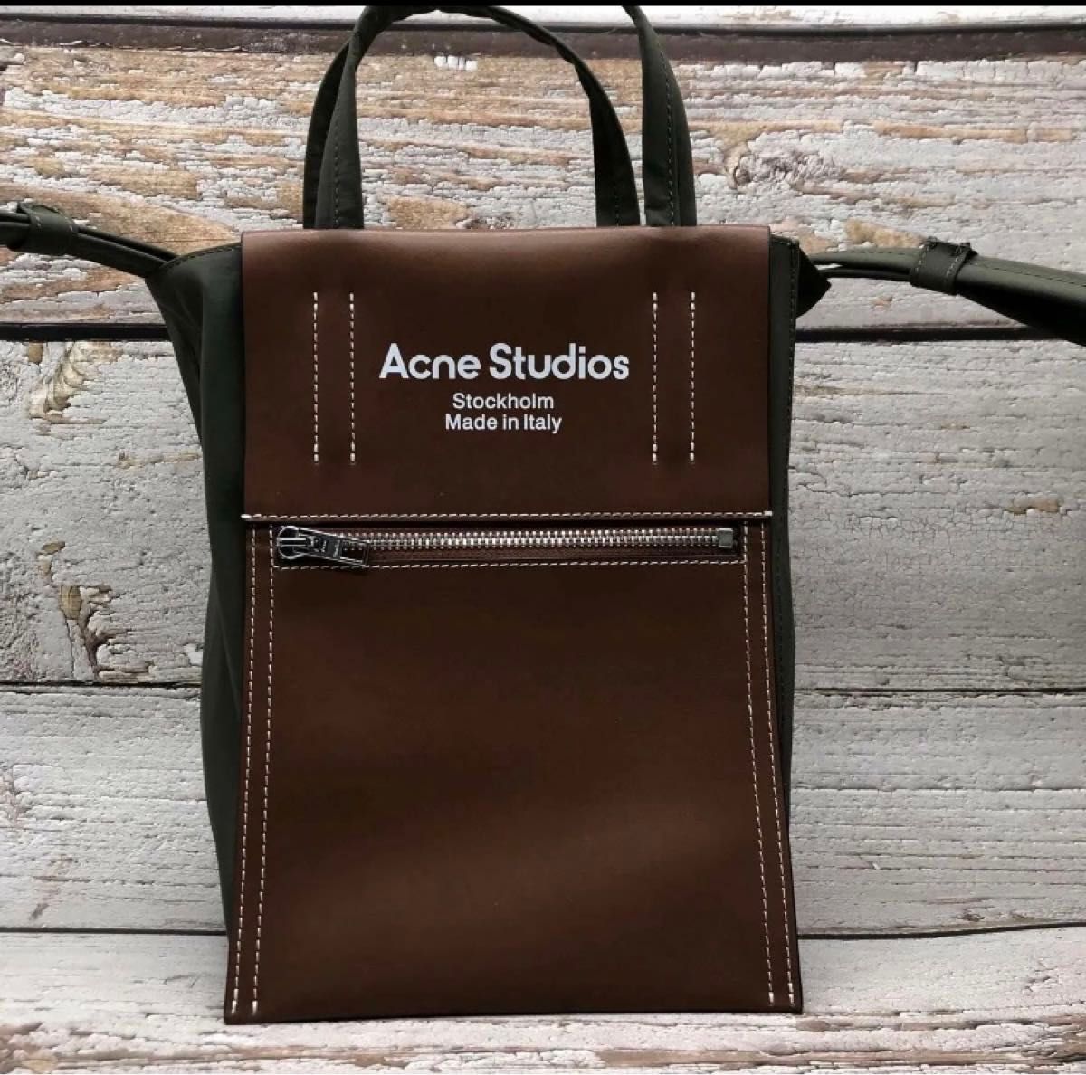 アクネストゥディオズ　Acne Studios BakerOutトートバッグ　Sブラウン