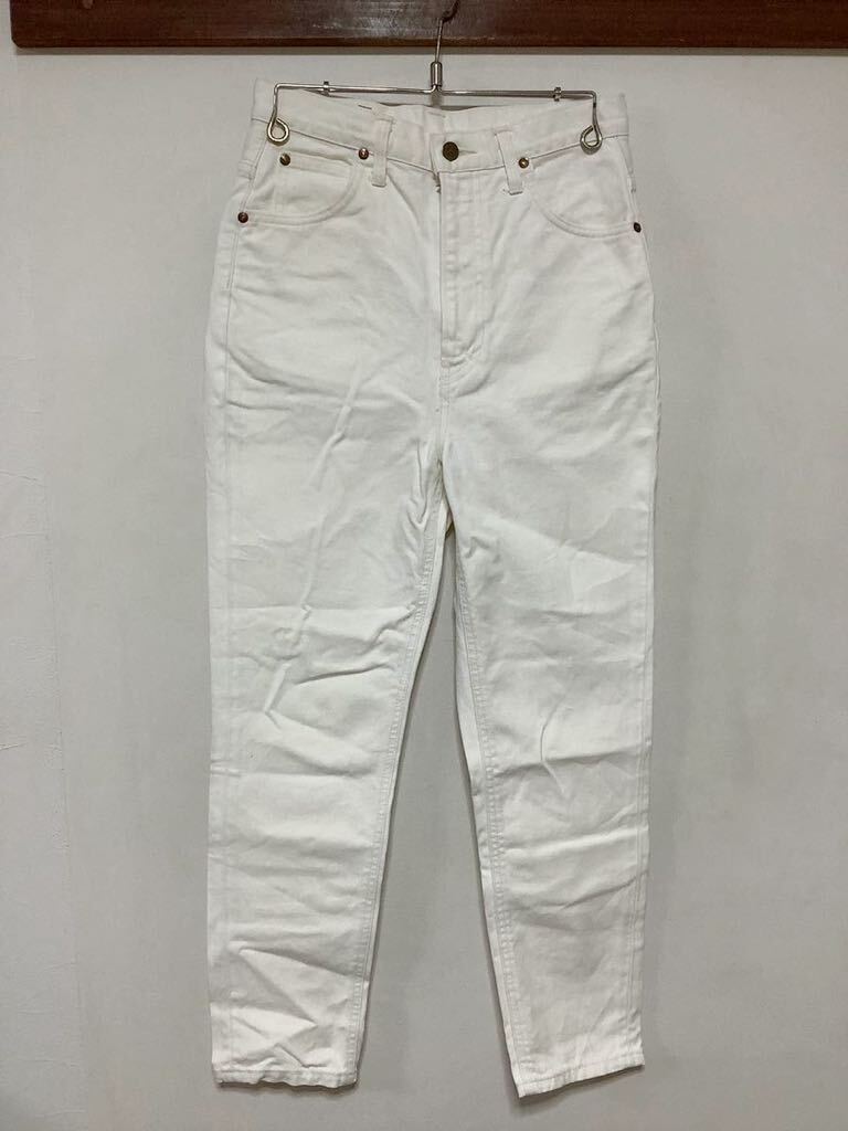 M-1285 Lee Lee LL2613 белый Denim брюки цвет джинсы женский M белый конический сделано в Японии 