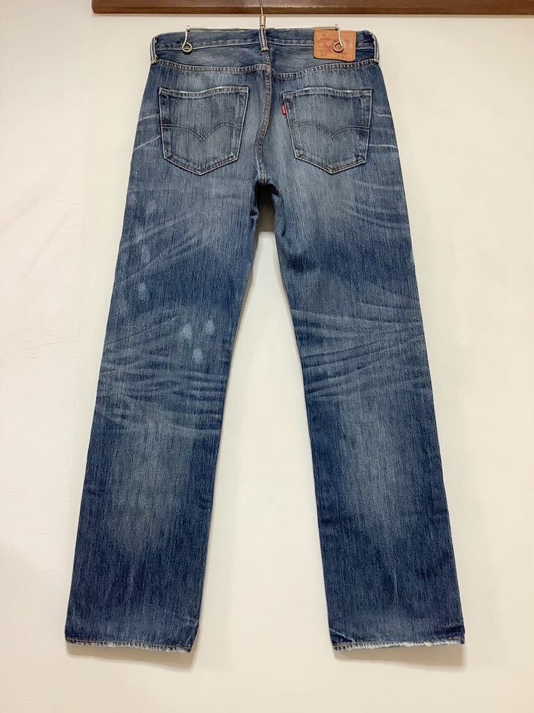 N-1226 Levi's リーバイス 501 デニムパンツ W34 ユーズド加工 ジーンズ ジーパン_画像2