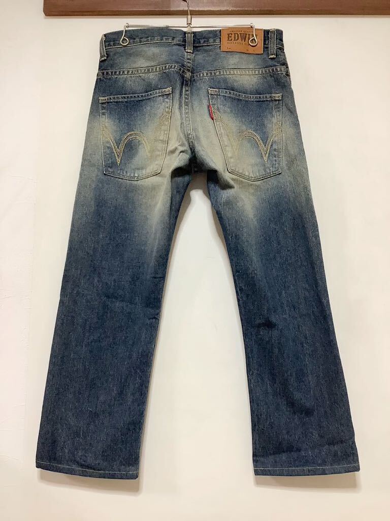 N-1291 EDWIN EXCLUSIVE VINTAGE Edwin EX404 Denim брюки W31 б/у обработка джинсы ji- хлеб сделано в Японии 