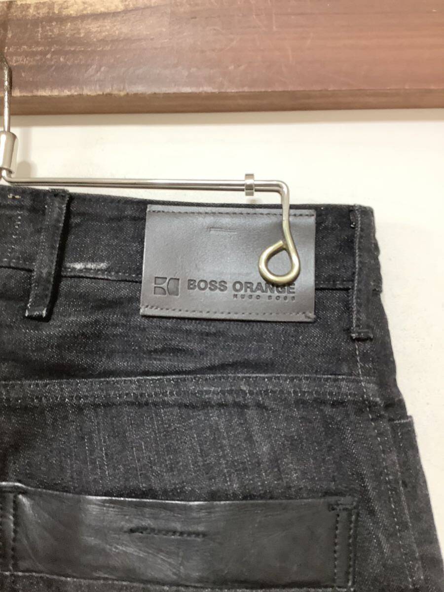 N-1234 BOSS ORANGE HUGO BOSS ヒューゴボス ブラックデニムパンツ W29 ブラック レギュラーフィット ジーンズ ジーパン_画像5