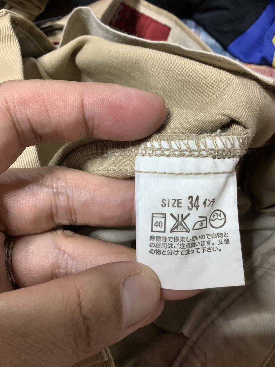 N-1266 タグ付き Levi's RED TAB リーバイス 503 レッドタブ チノパン カラーパンツ W34 ライトブラウン レギュラーフィット 00's オールド_画像6