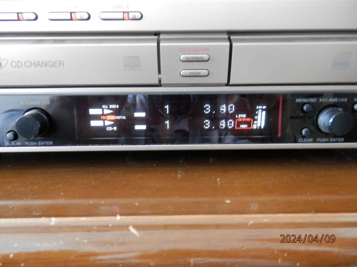ソニー SONY RCD-W500C CDレコーダー 整備品メンテナンス品 動作確認済み リモコン付です。の画像8