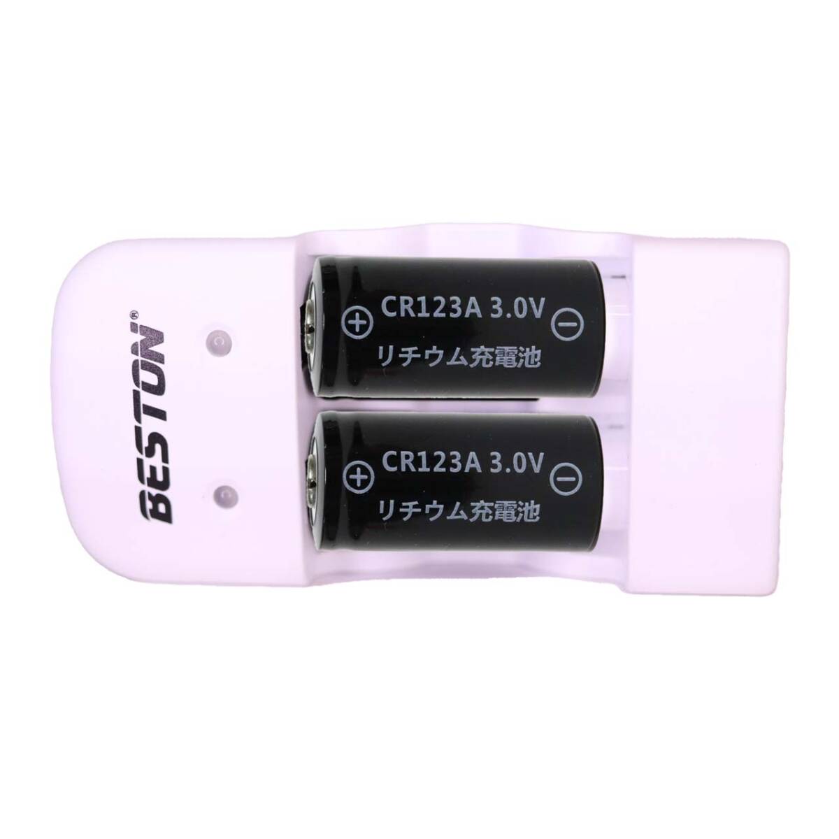 ②CR123A リチウムイオン充電池 switch bot スイッチボット スマートロック 鍵 スマートキー ドアロック バッテリー 充電式CR123A+充電器02の画像2