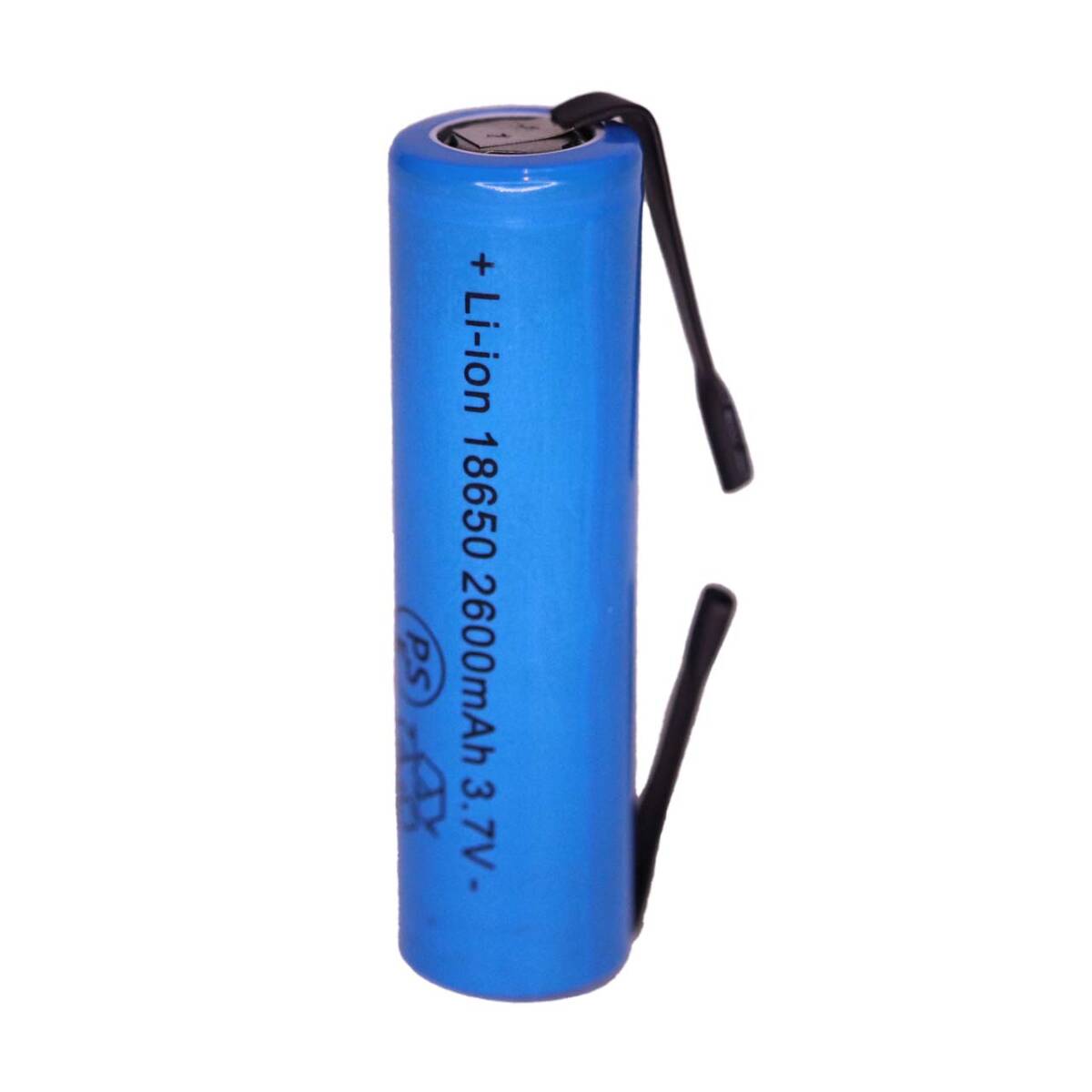 18650 リチウムイオン電池 リチウム電池 充電池 バッテリー リチウムイオン充電池 電池 フラットタイプ セル 自作 2600mah タブ付き 01_画像2