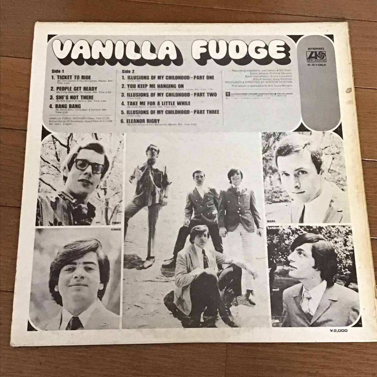 国内盤 LP / ヴァニラ・ファッジ/VANILLA FUDGE キープ・ミー・ハンギング・オン P-8106A_画像2