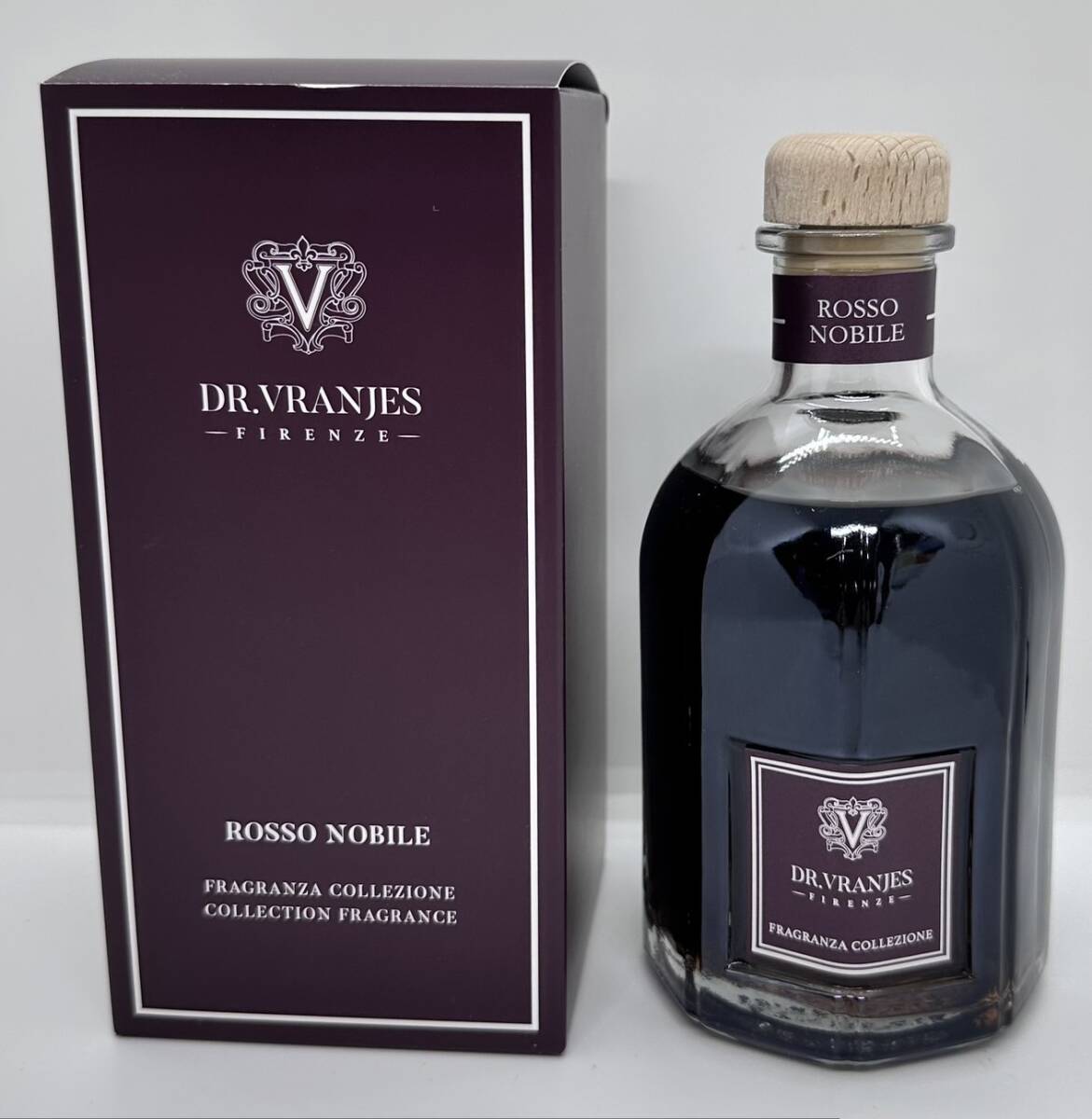 未使用品/DR.VRANJES ドットール ヴラニエス ロッソノービレ 250ml ディフューザー スティック付き/ルームフレグランス/現状品/同梱不可_画像2