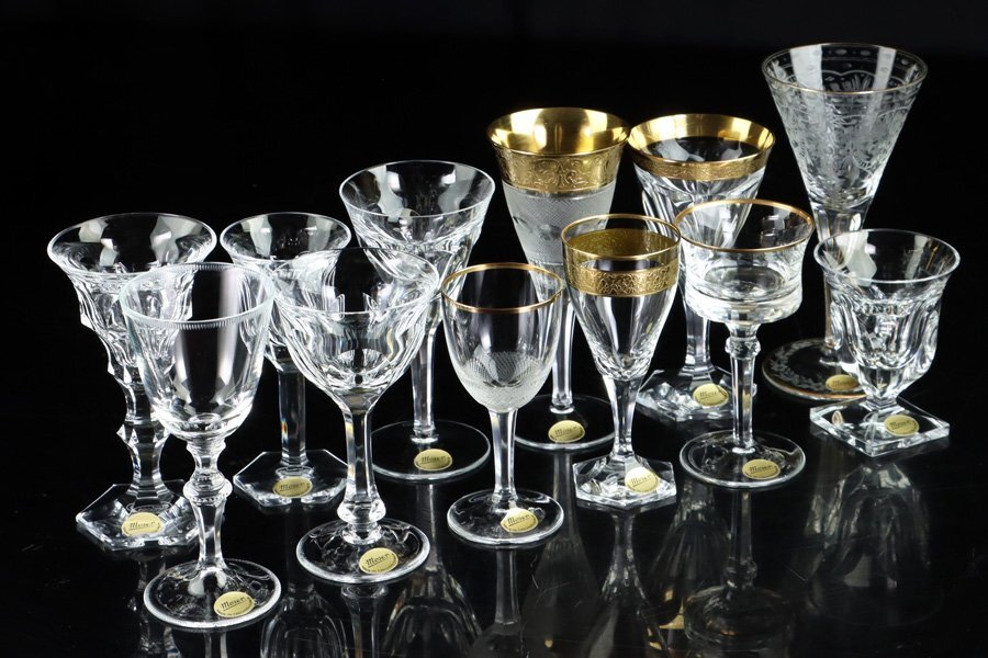 魁◆名家コレクション 本物保証 未使用長期保管品 モーゼル MOSER テーブルスペシャルコレクション グラス一式 12種類セット 極上厳選作_画像2