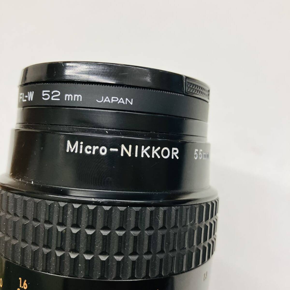 【3628】 ジャンク 部品取り 現状品 nikon ニコン FM2 一眼レフカメラ シルバーボディー Micro-NIKKOR 55mm レンズ 付きの画像8