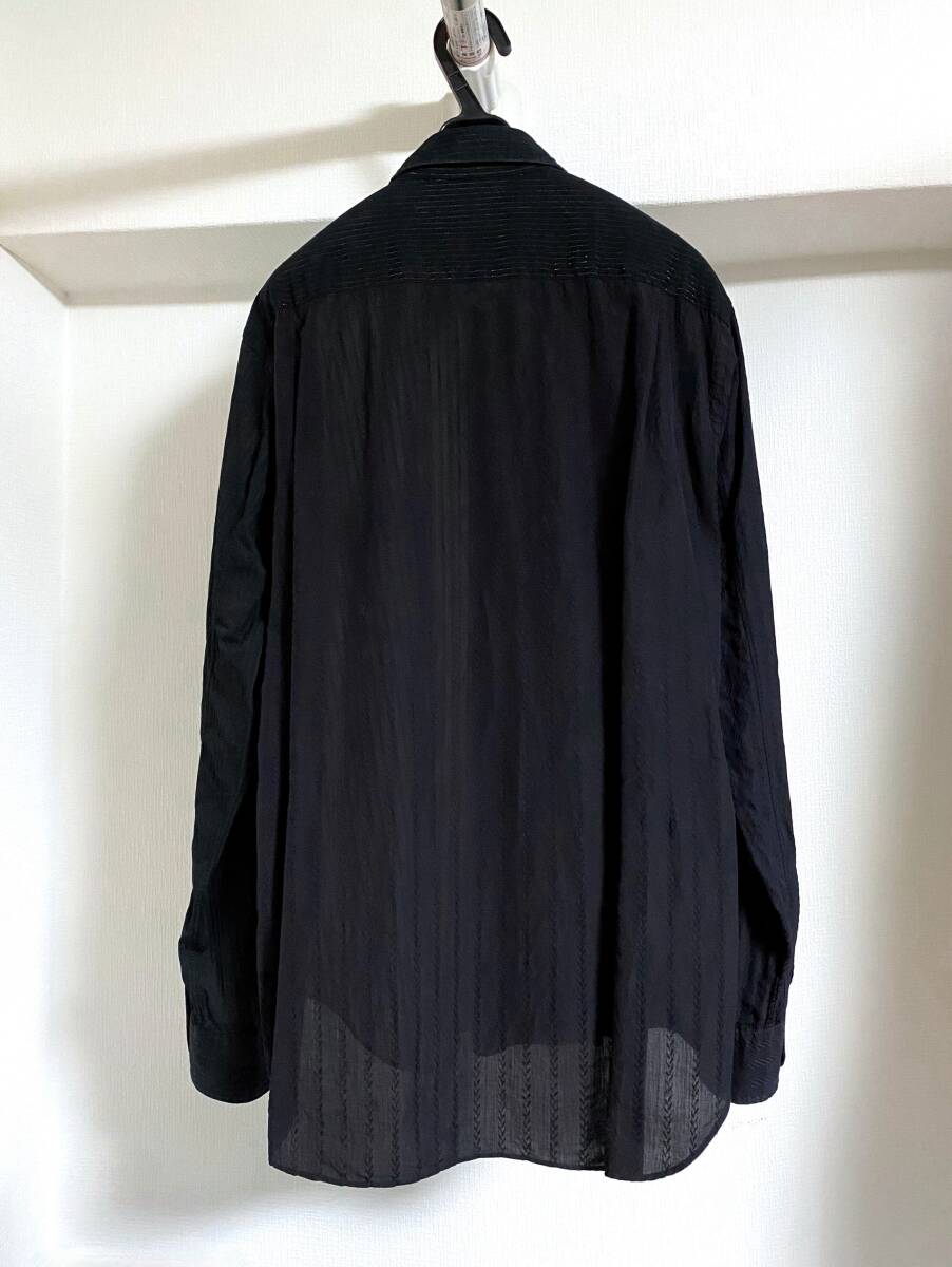 Comme des Garcons Homme Plus シャツ ブラウス コムデギャルソン 黒 川久保玲 / shirt deux eye junya watanabe man cdg play black noirの画像2