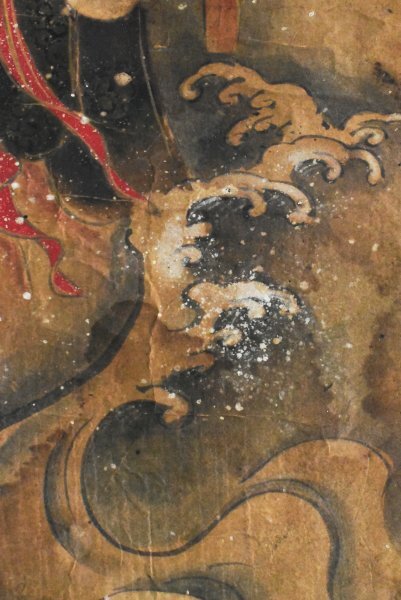 【真作】B3038 仏画仏教美術「倶利伽羅」紙本 肉筆 龍の画像8